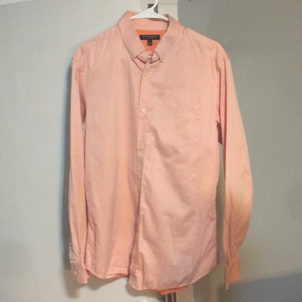 Soft Wash Salmon-colored button Down